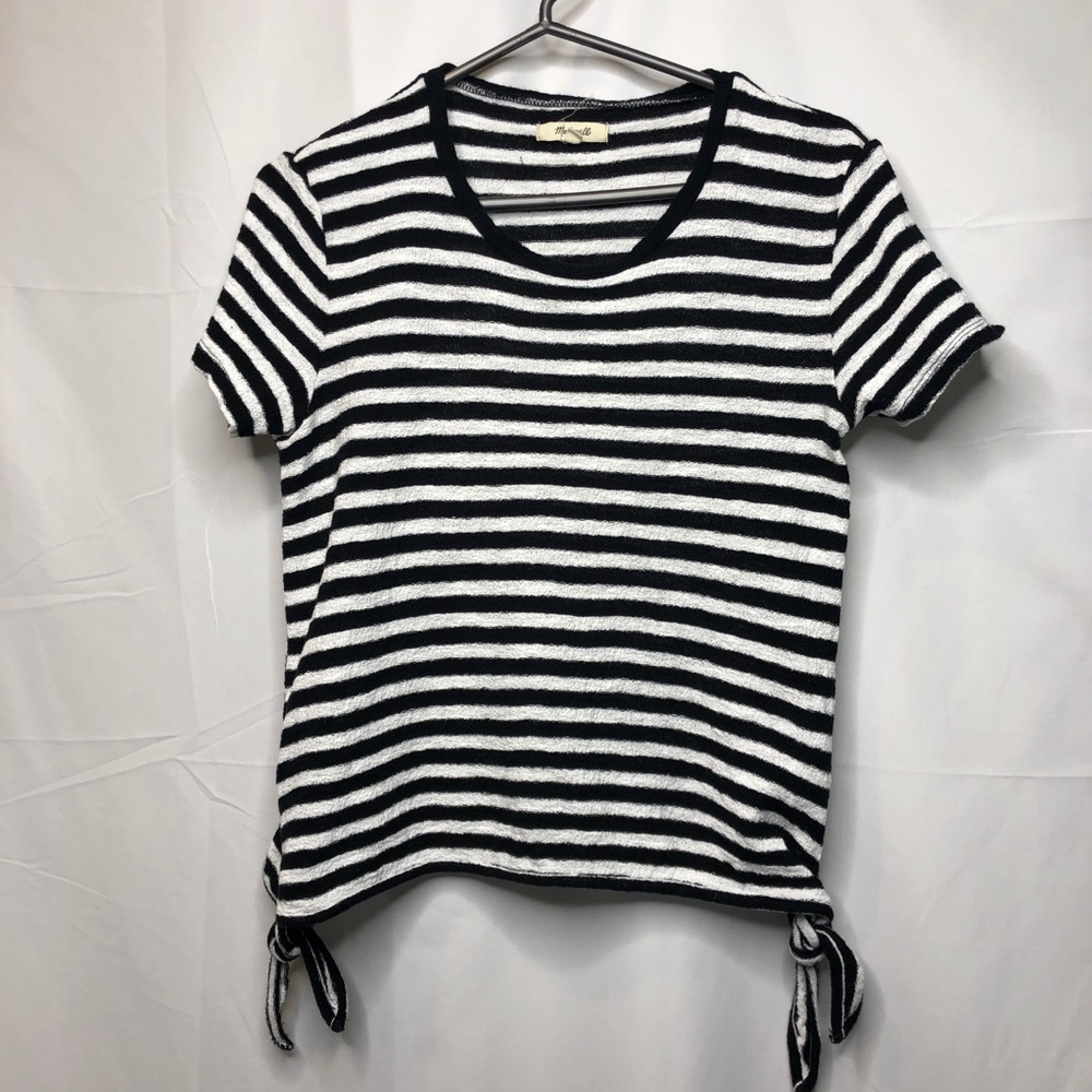 Madewell Modern Stripe Side Tie Top Small